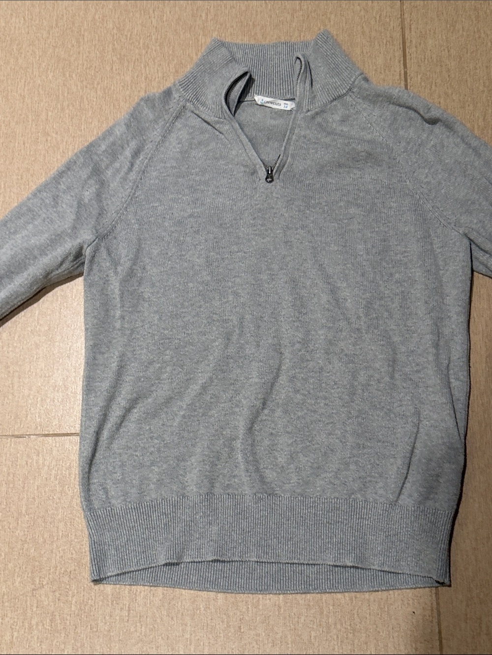 Crewcuts boys 14  Gray quarter zip Sweater - Lightweight Pullover
